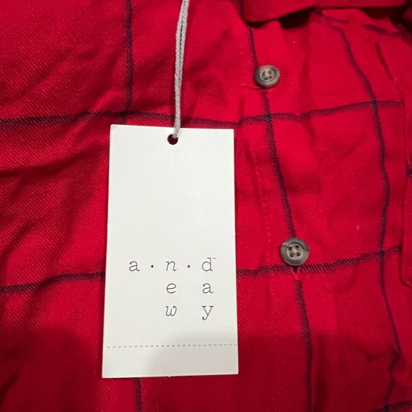 a.n.d eawy red and black button down long sleeve shirt size L - Picture 10 of 10